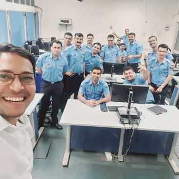 Who says labs can't be fun?<br> Selfie with the jolliest heroes in uniform!