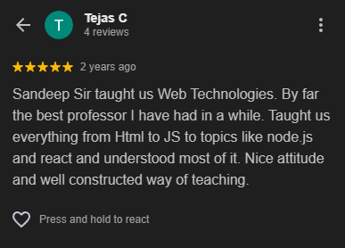 Student Review